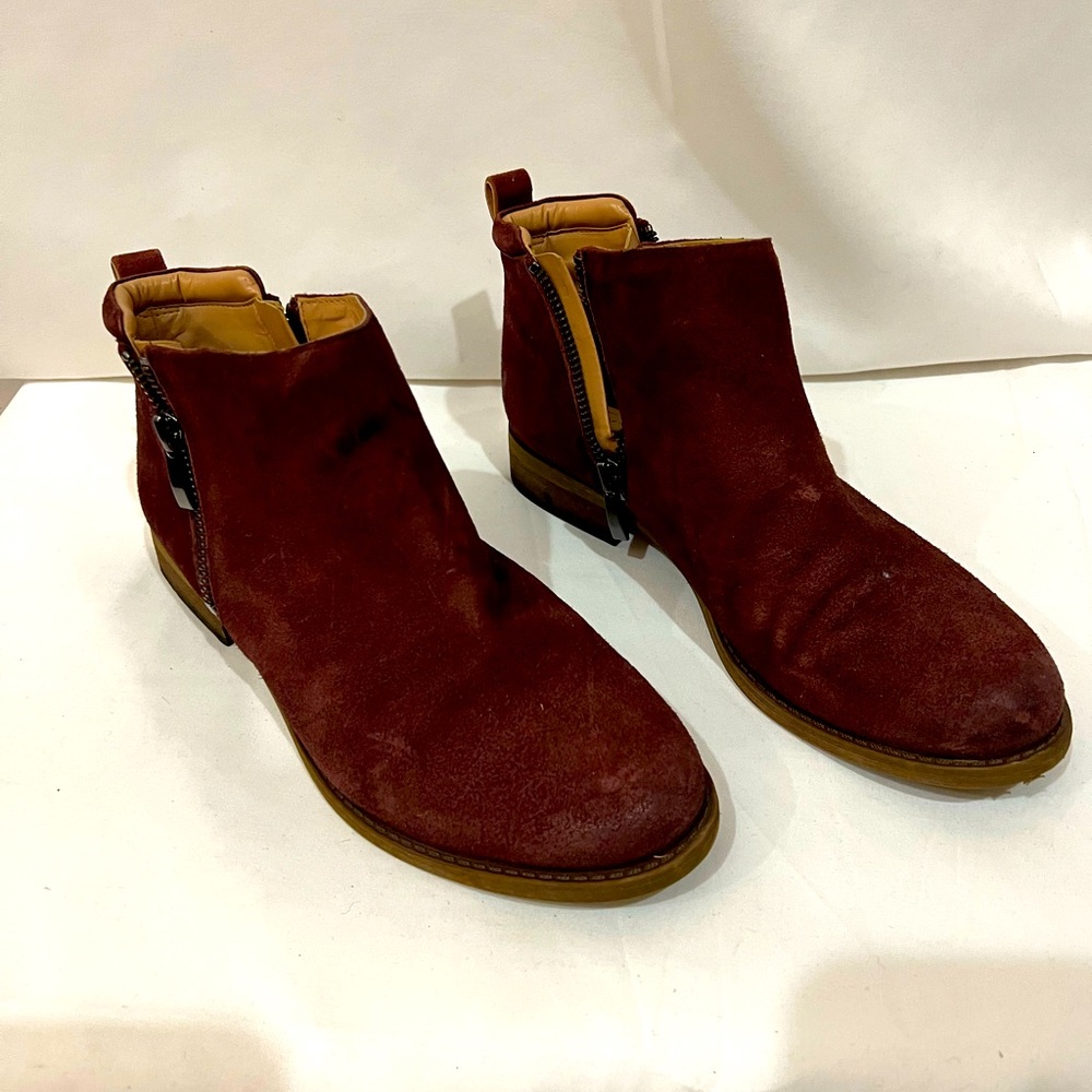 Franco‎ Sarto booties maroon size 7